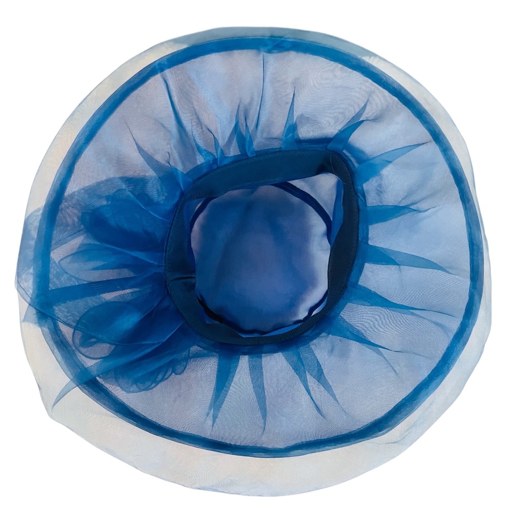 NEW Womens Royal Blue Formal Dress Hat Kentucky Derby Wedding Church Occasion - Picture 6 of 6